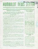 Cover image of the December 1945 Humboldt Newsletter