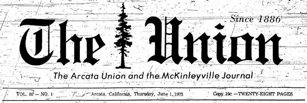 Masthead for the Union newspaper Masthead for the Union newspaper