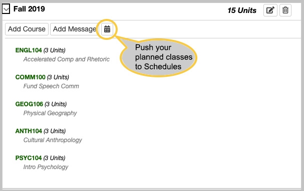 Calendar button