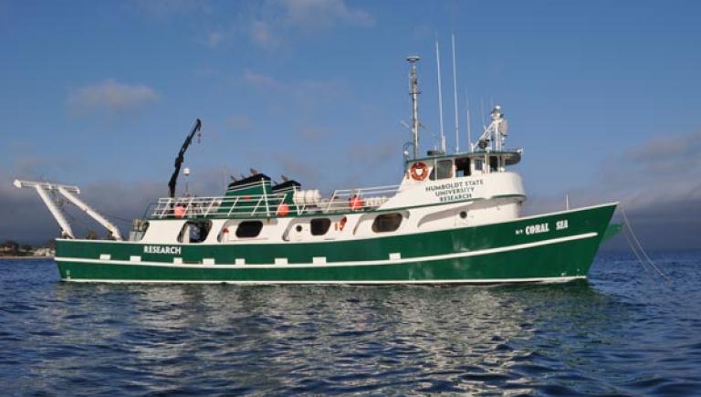 RV Coral Sea on the water