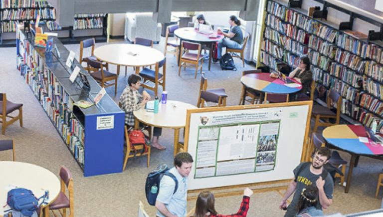 Inside of Library second floor