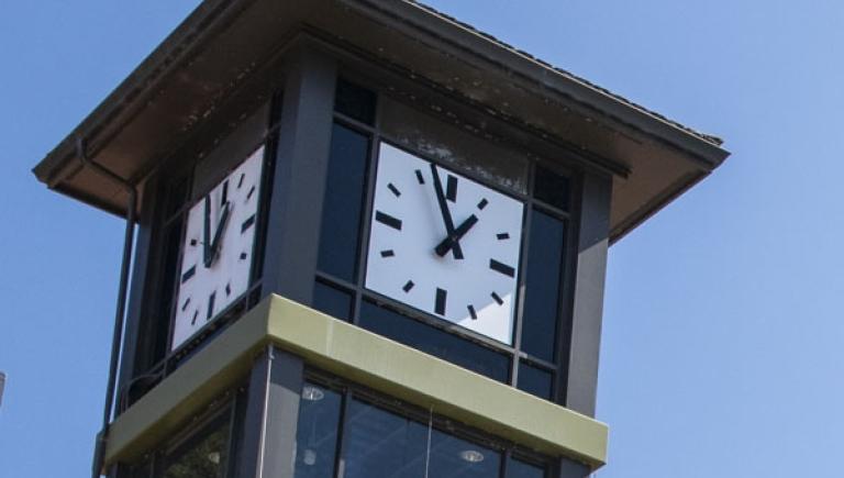campus clock tower