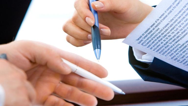 hands and paper