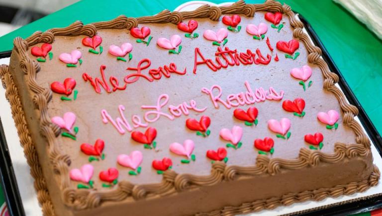 12th Annual Authors Celebration cake
