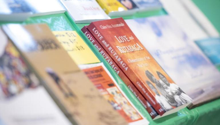 Photos of books from Authors Celebration 2026