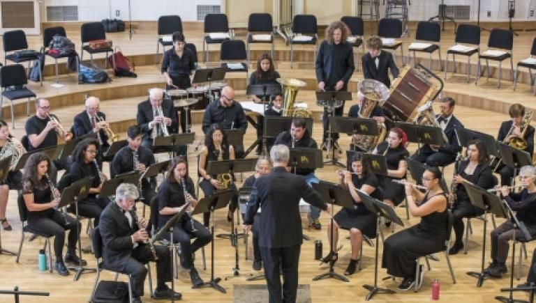 Orchestra playing