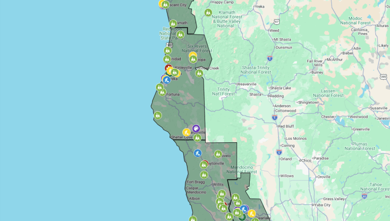 The California Center for Rural Policy - Redwood Region RISE - Projects Map