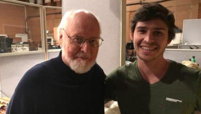 An older man and a student