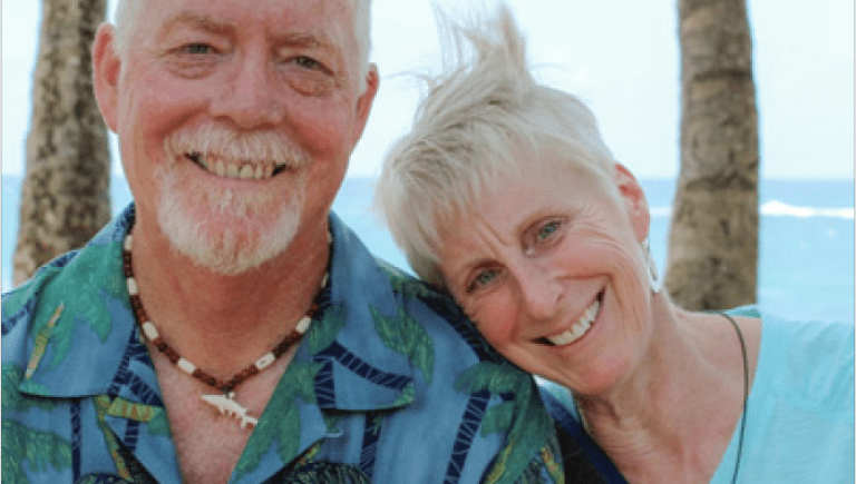 Laura Fisher and her husband