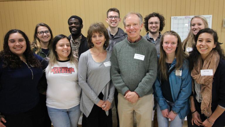 group of people smiling for the camera