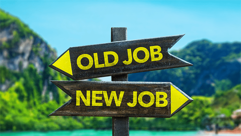 old job new job