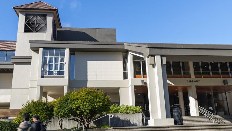 photo of Library entrance