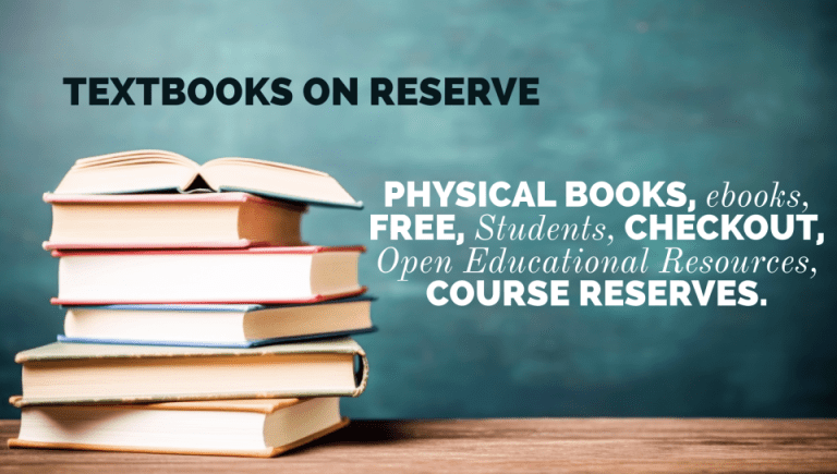 textbooks available on reserve