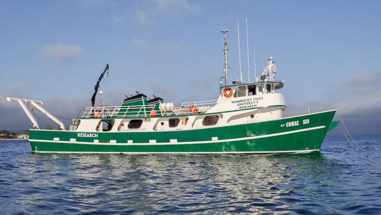 Coral Sea Research vessel in the bay