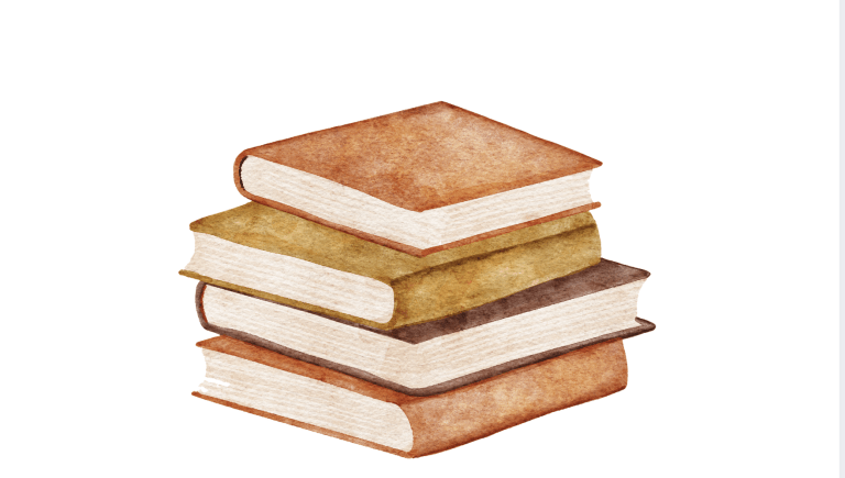 Stacked books