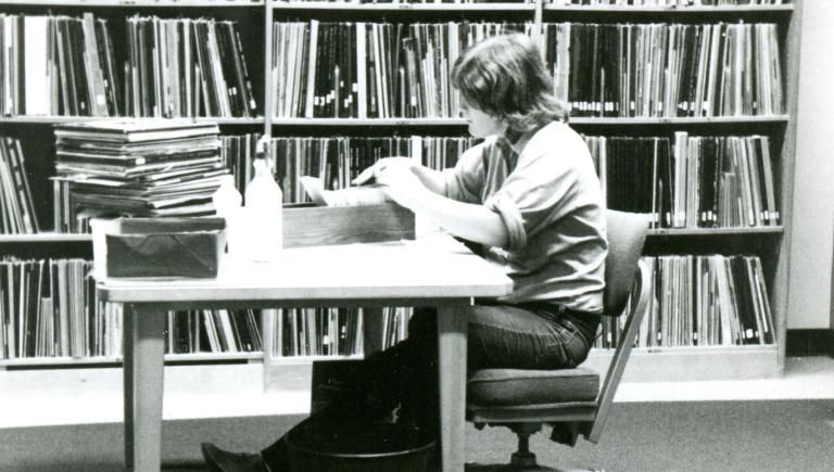 library black and white