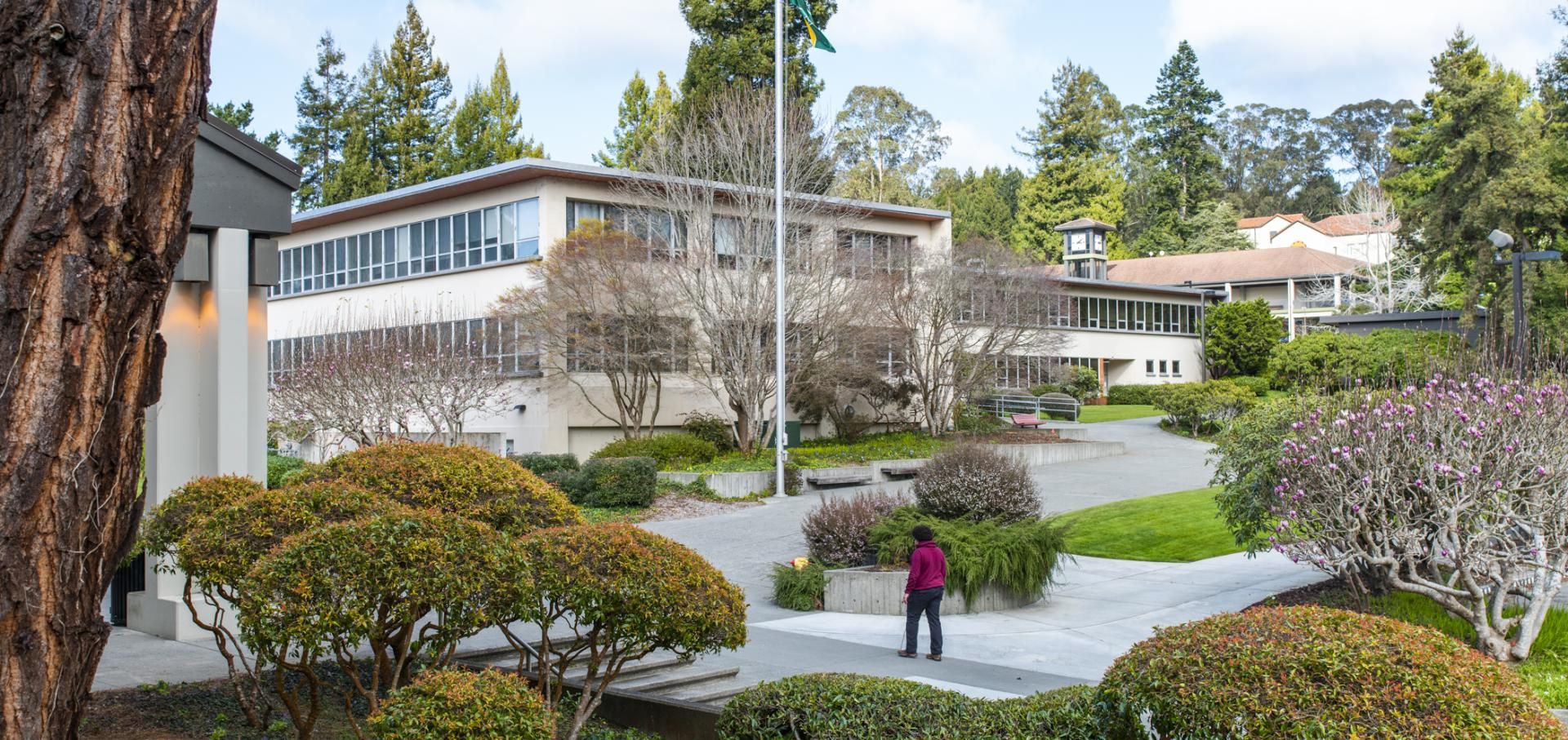 Siemens Hall from the Cal Poly Library