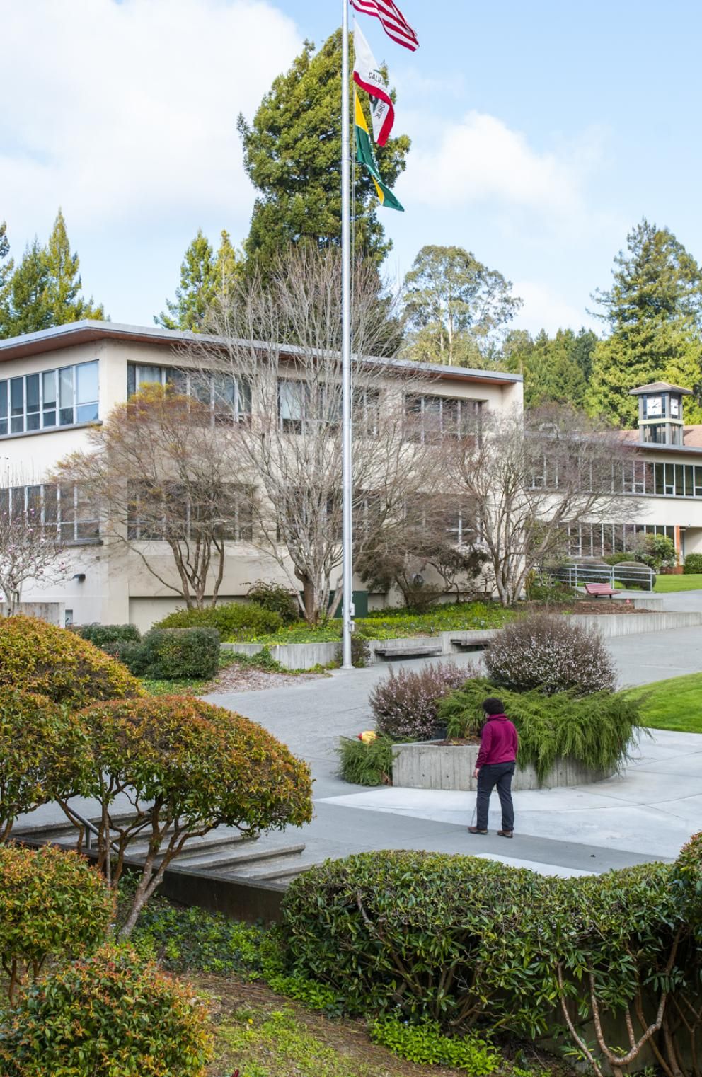 Siemens Hall from the Cal Poly Library