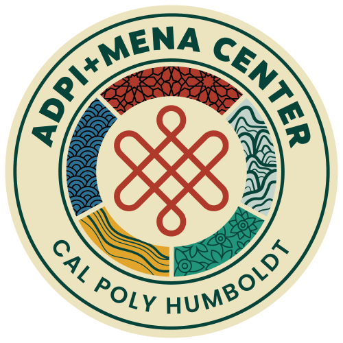 ADPI+MENA Center Cal Poly Humboldt logo.