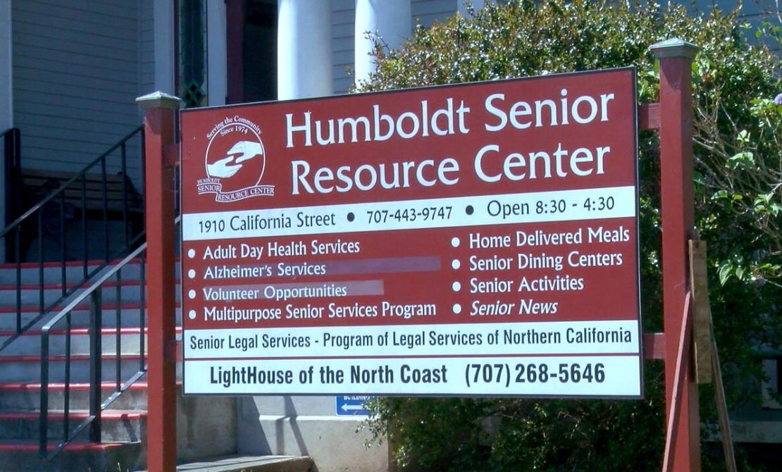 Humboldt Senior Resource Center sign