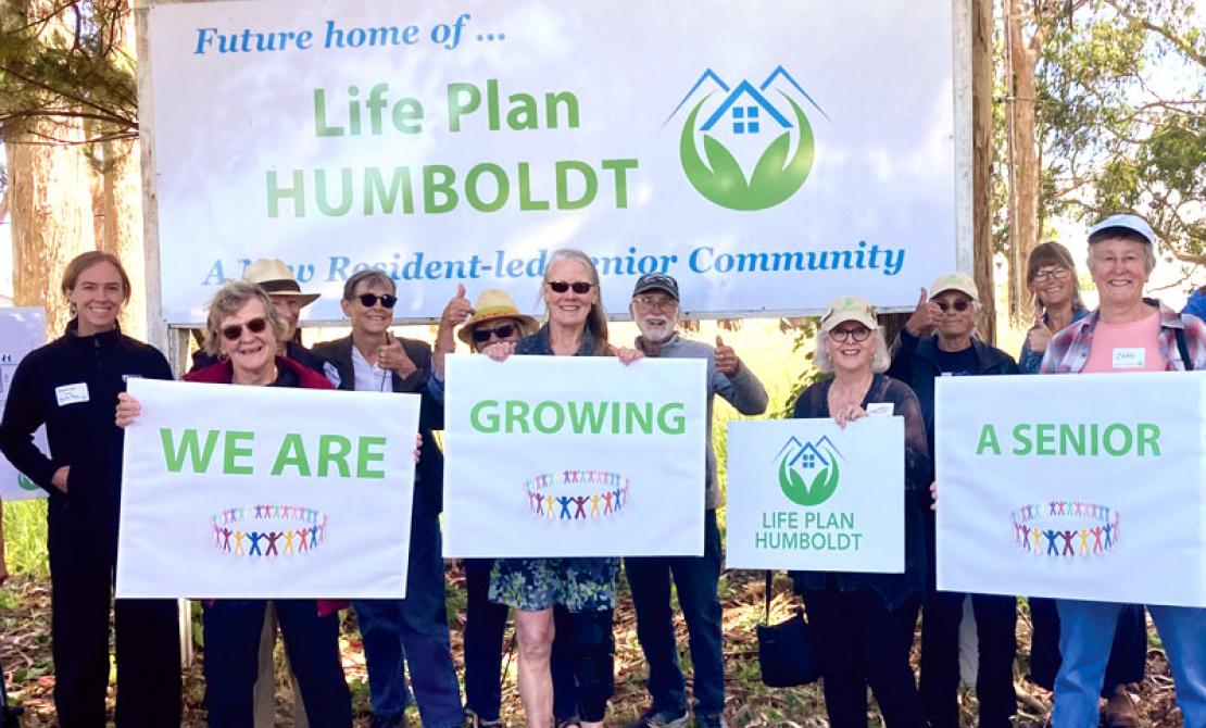 Staff of Life Plan Humboldt holding organizational signage