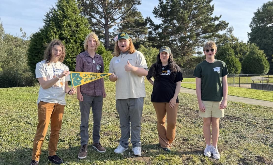 Five new Cal Poly Humboldt students in 2025.