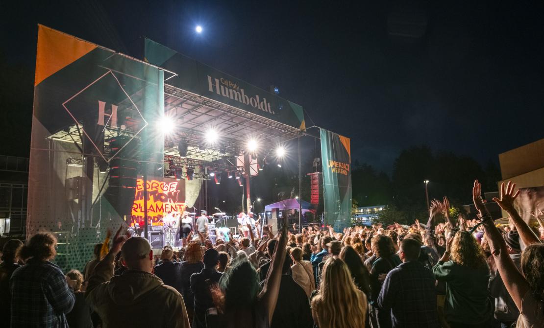 Lumberjack Weekend Block Party 2025 with the legendary George Clinton and Parliament/Funkadelic.