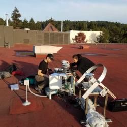 People working on roof