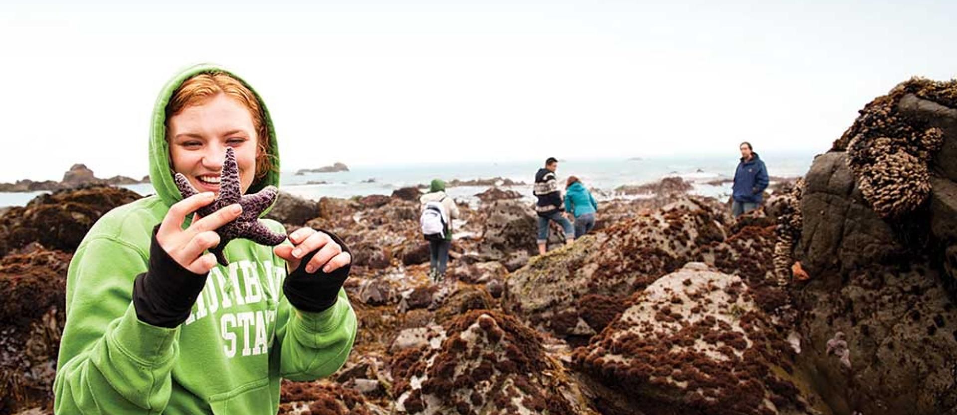 Tide pooling at Patrick's Point State Beach