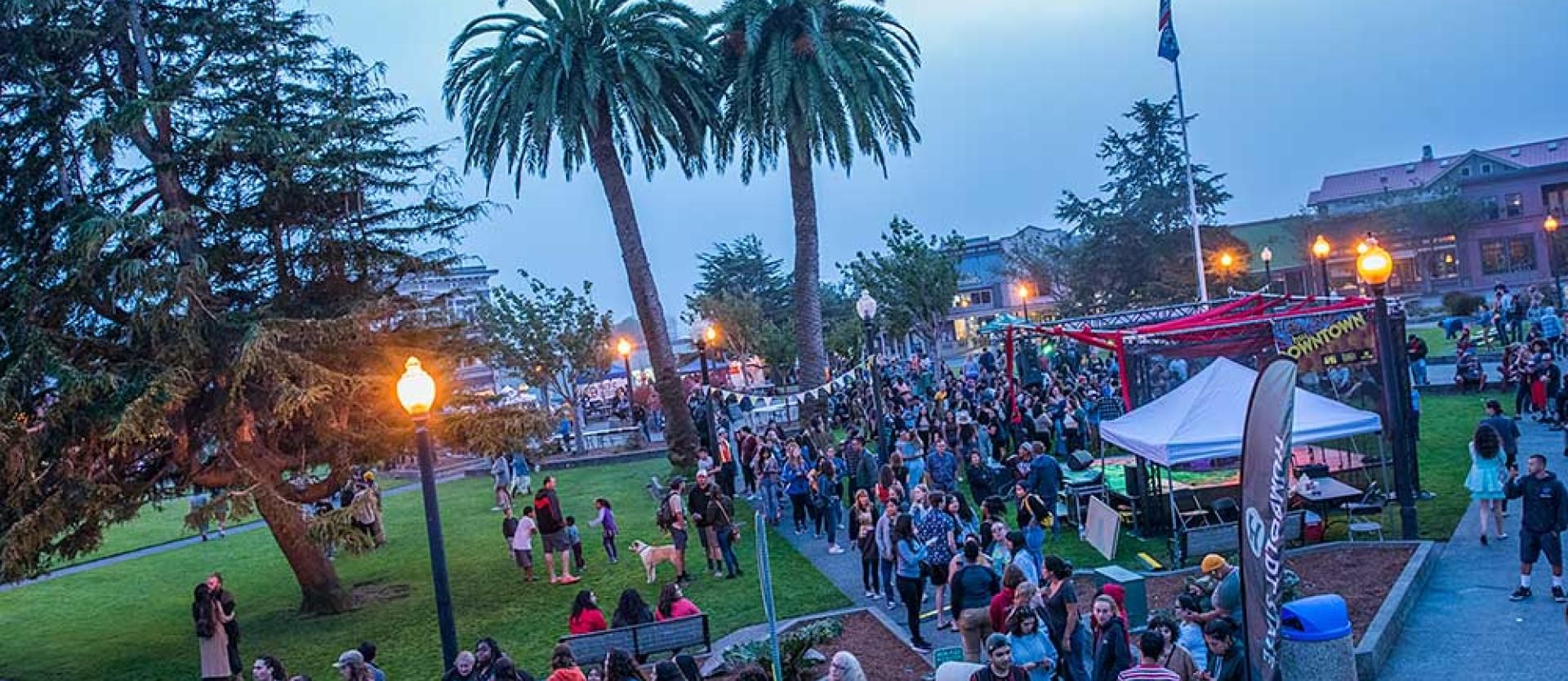 Humboldt Downtown Block Party on the Arcata Plaza