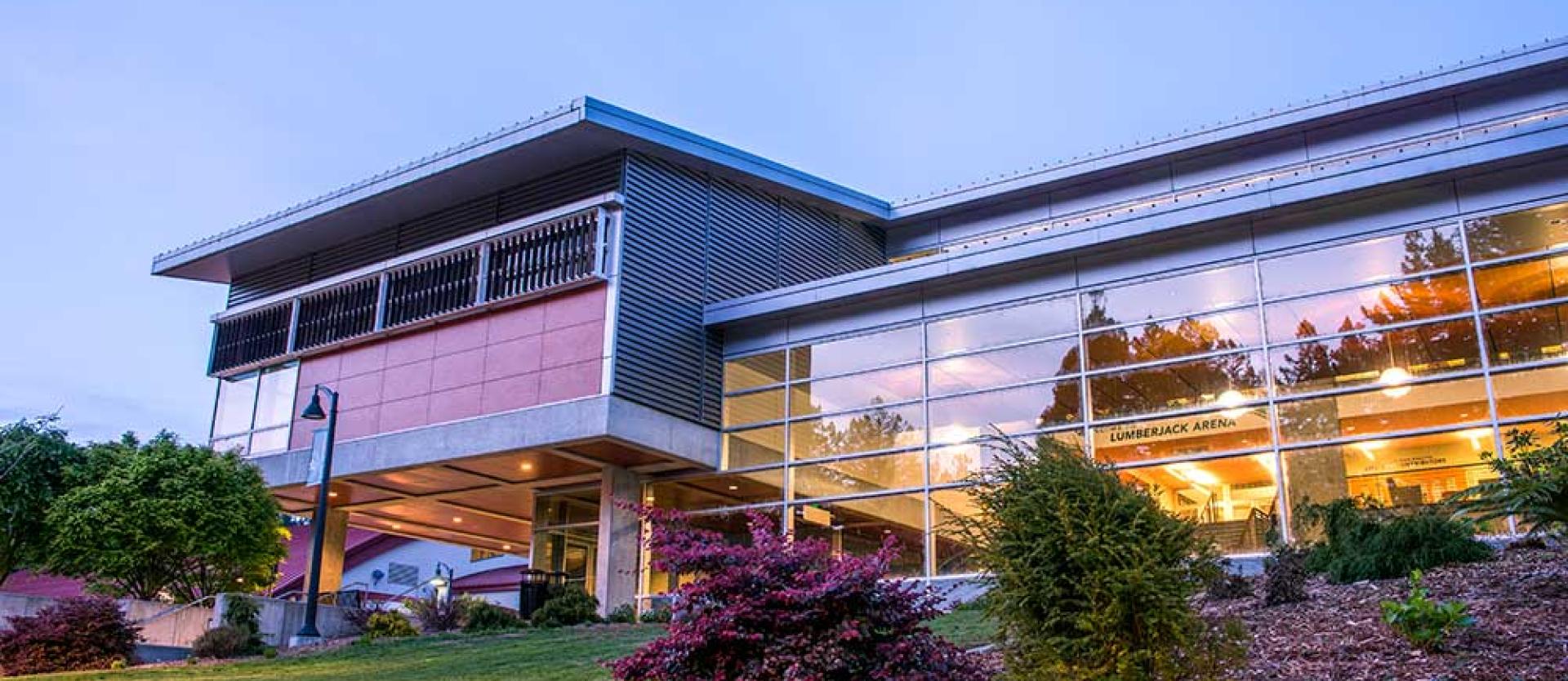 Kinesiology & Athletics Building, houses Lumberjack Arena and Humboldt's pool.