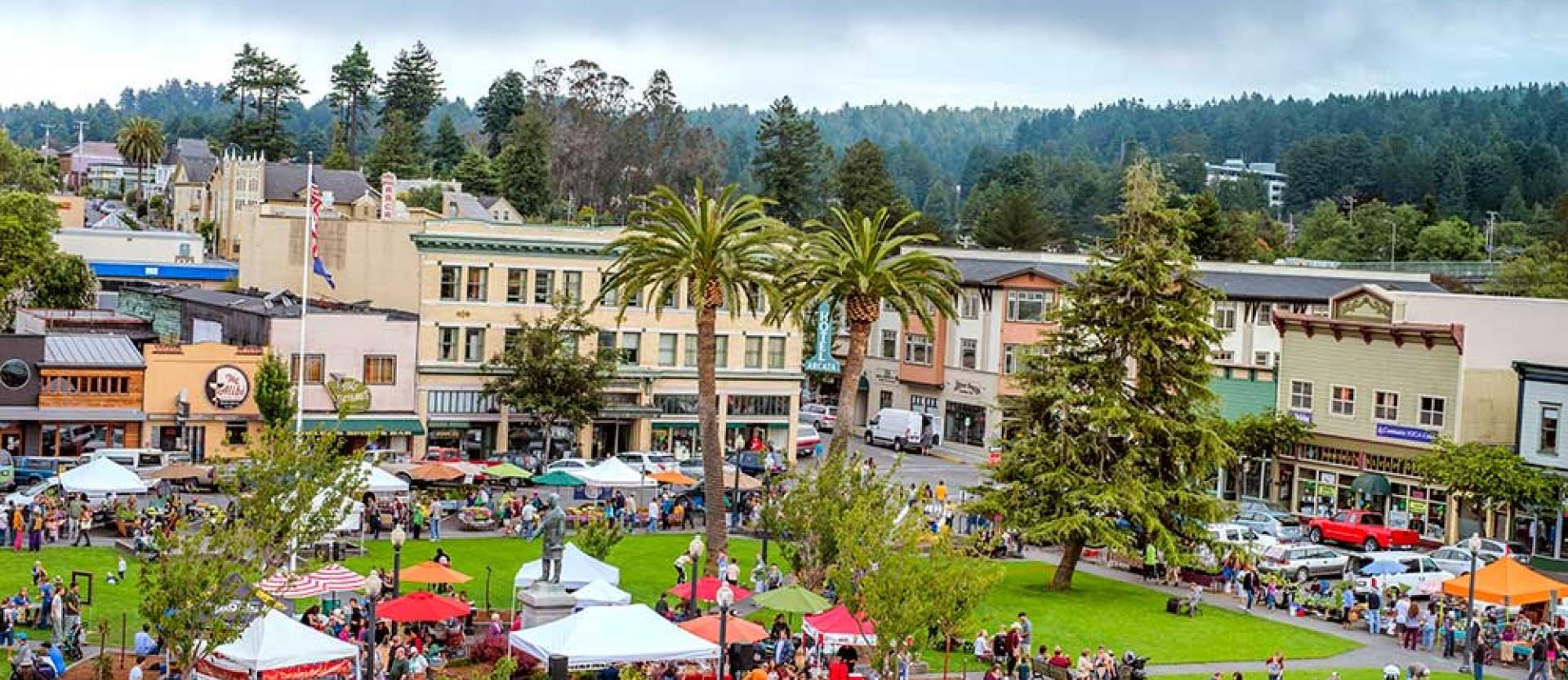 Saturday Farmers Market on Arcata Plaza