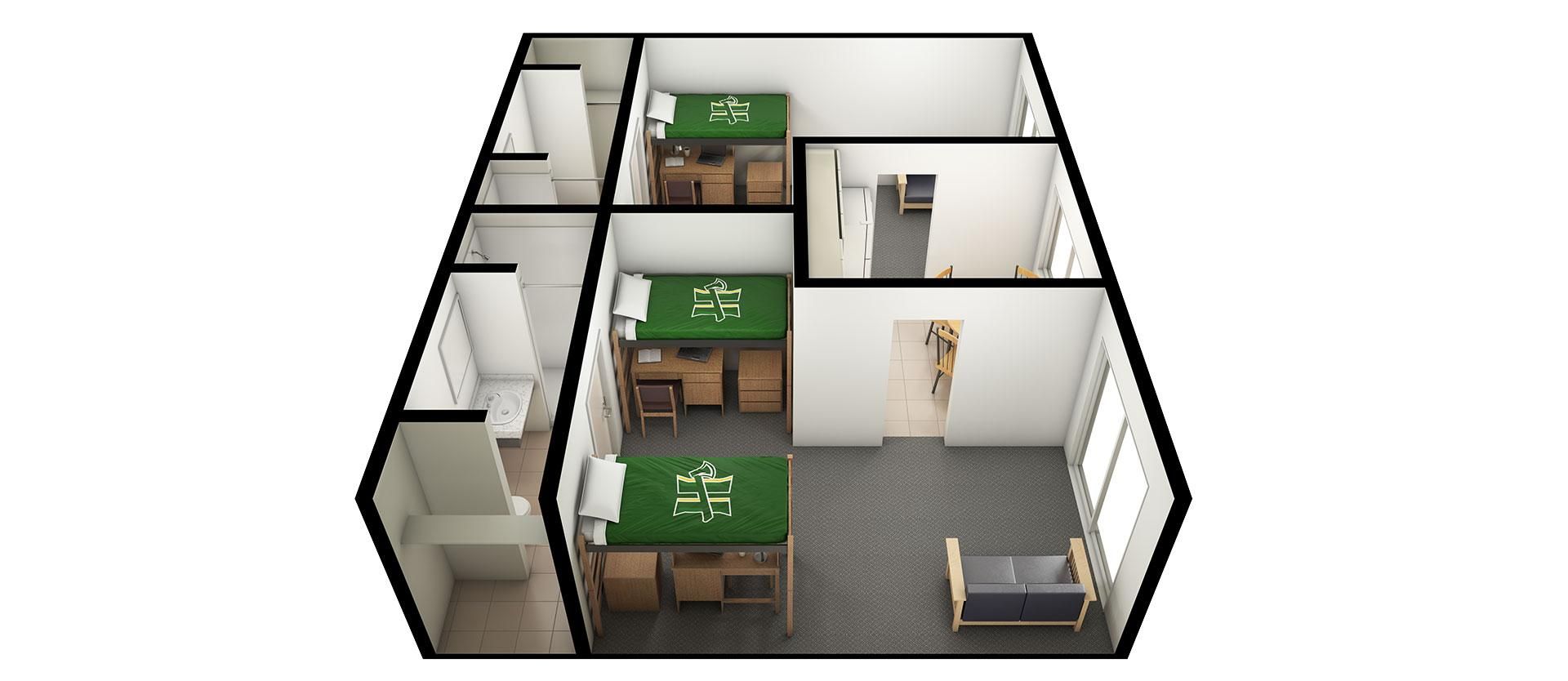 Campus Apartments Floor Plan