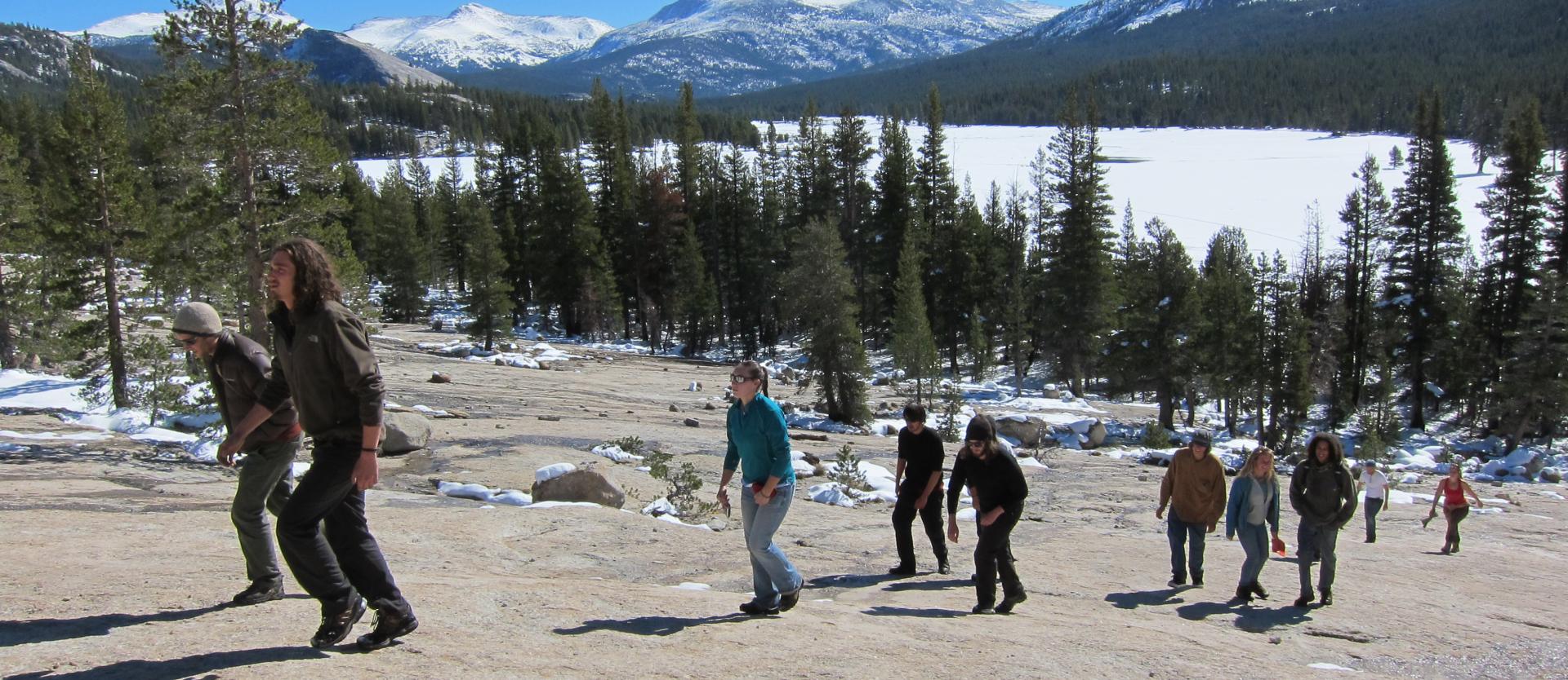 Students Hiking in Yosemite