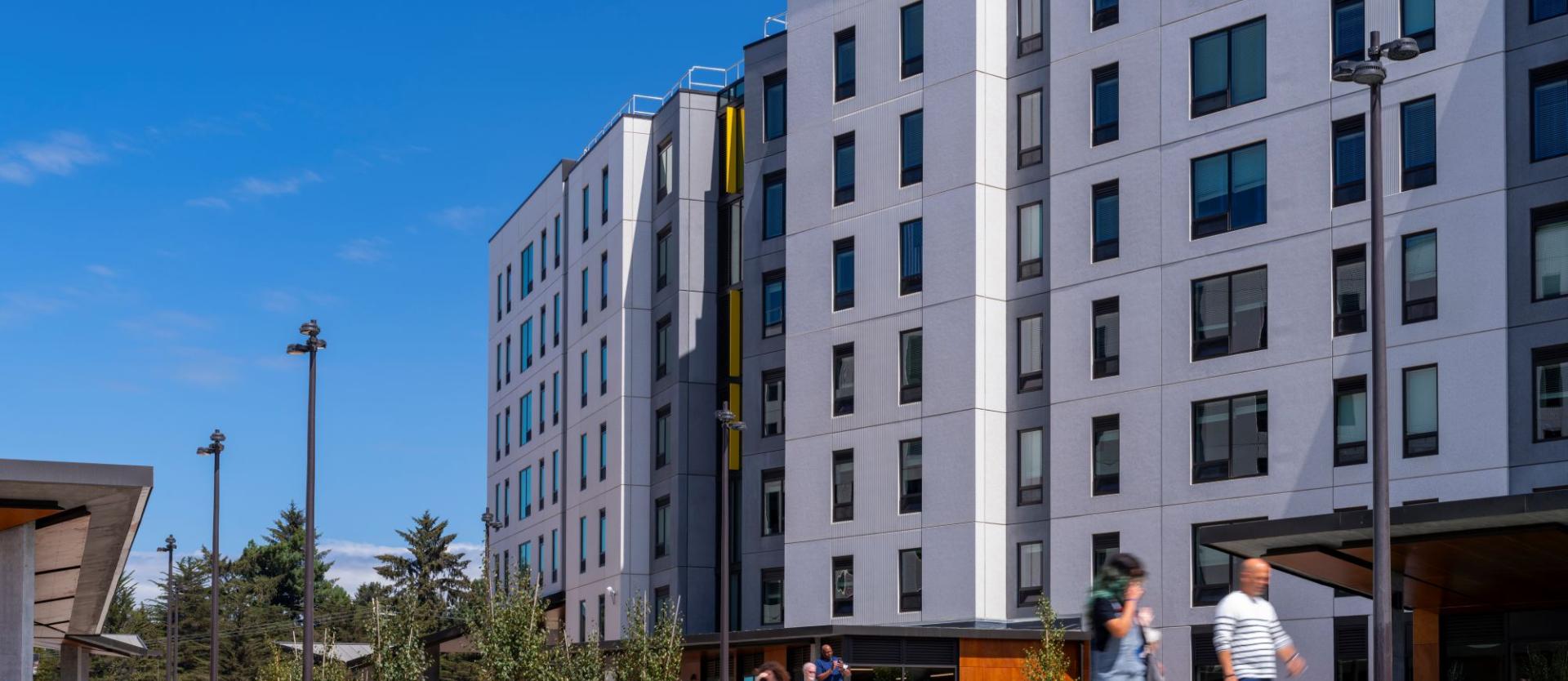 exterior of apartments