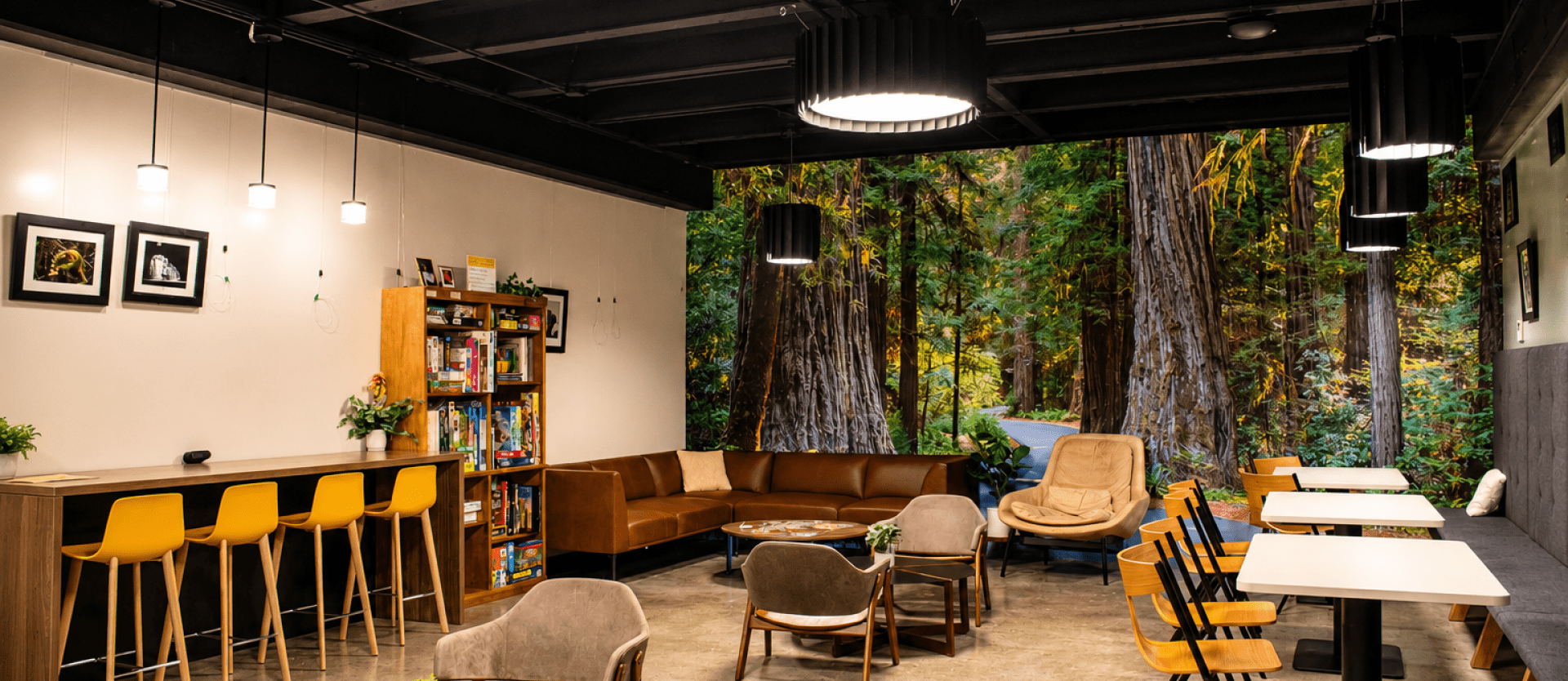 Lumberjack lounge area for student use