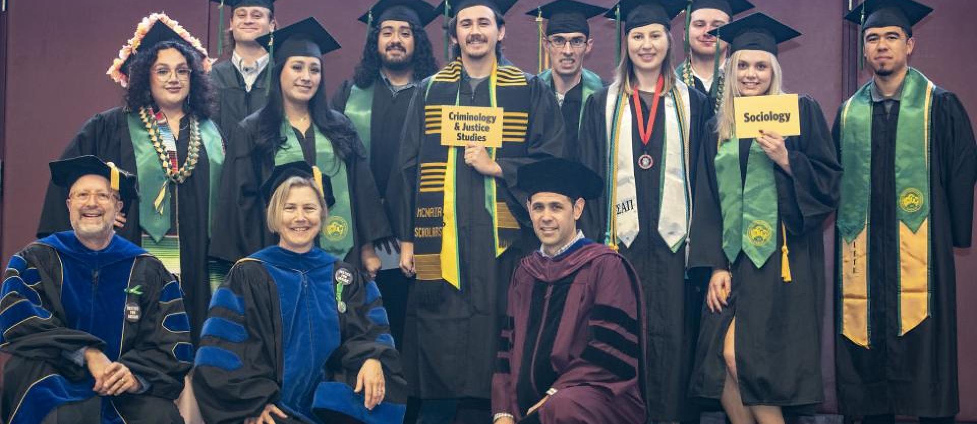 Students at graduation