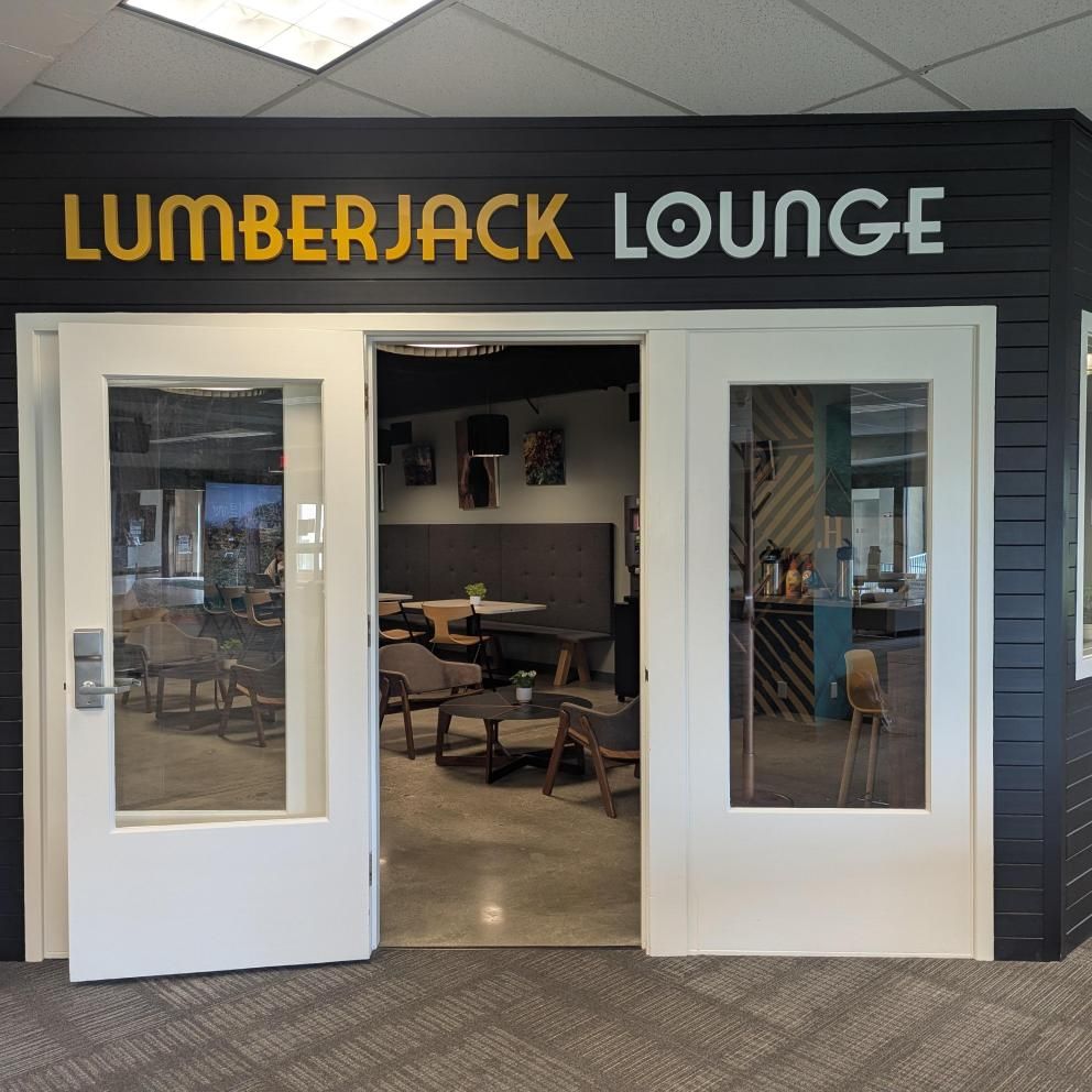 image of the doors to the Lumberjack Lounge