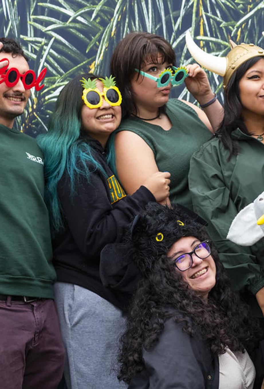 Students posing for picture