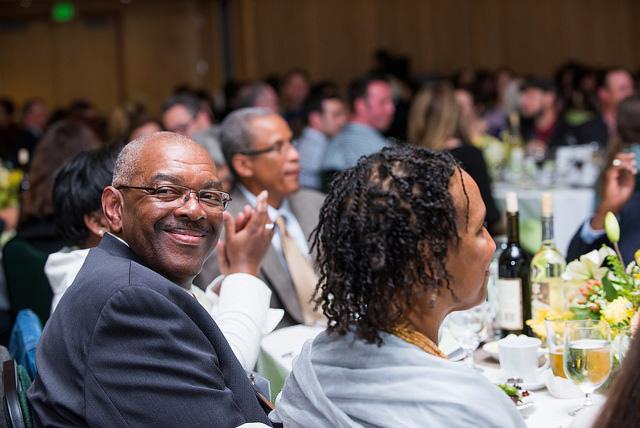 Distinguished Alumnus R.W. Hicks at the 2015 Humboldt State Honors Dinner. 