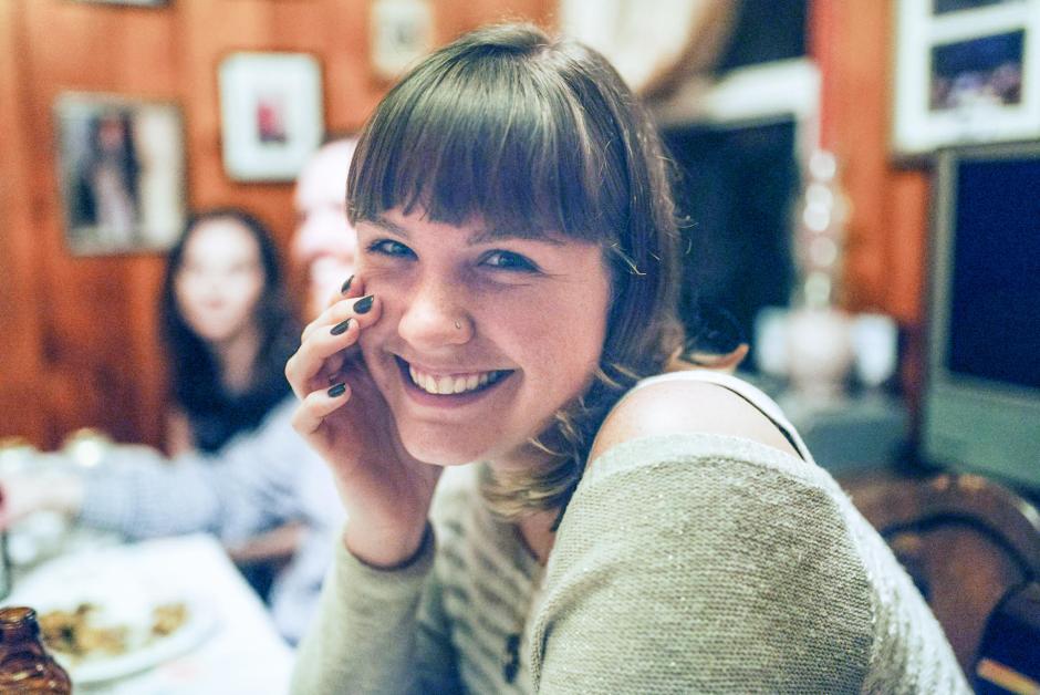 Photo of Jacqueline Themel smiling. Photo of Jacqueline Themel smiling.