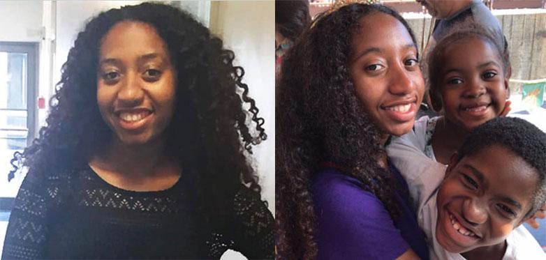 Ketly Sylla; with her brother, Terell Oliver, and sister, Kyla Oliver Ketly Sylla; with her brother, Terell Oliver, and sister, Kyla Oliver