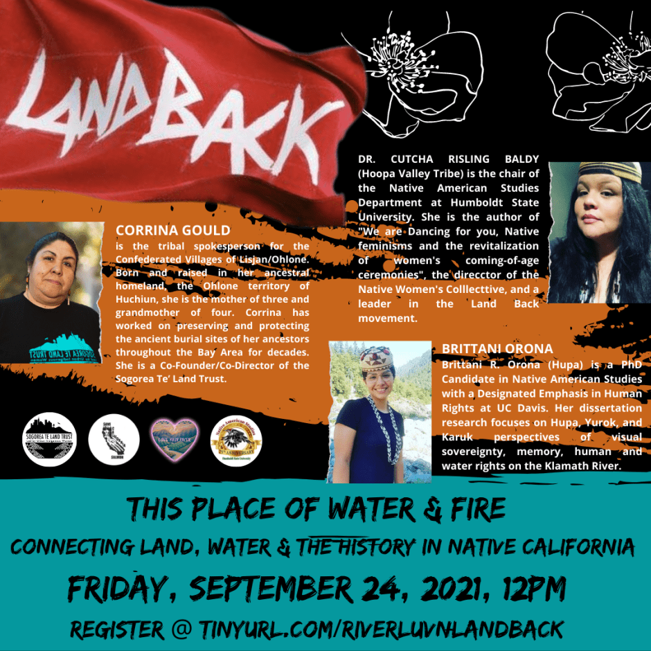 landback.png THIS PLACE OF WATER & FIRE
CONNECTING LAND, WATER & THE HISTORY IN NATIVE CALIFORNIA