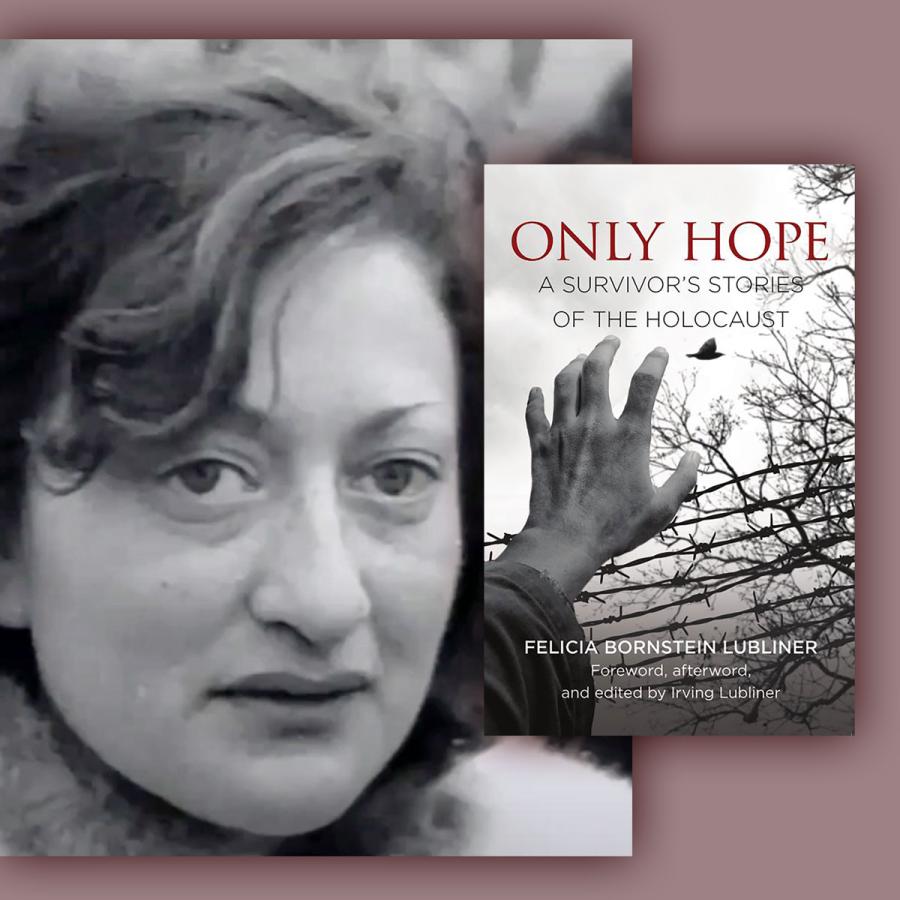 Book cover of "Only Hope" and the face of its author