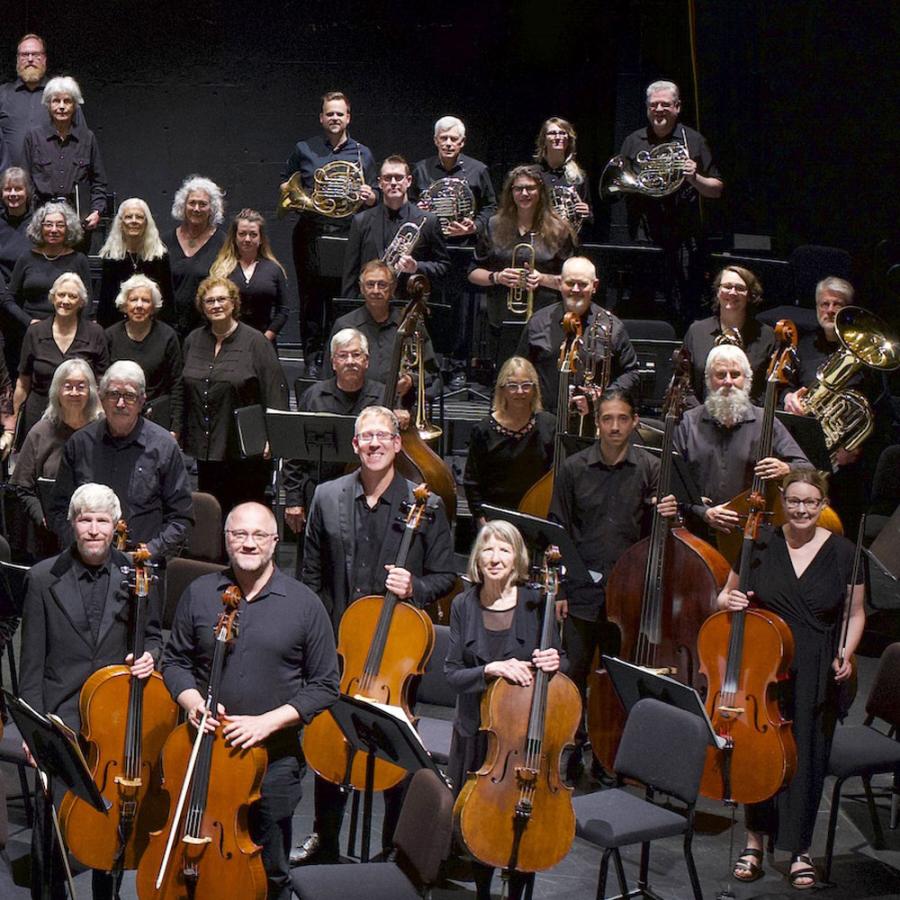 Eureka Symphony cellists and horn players