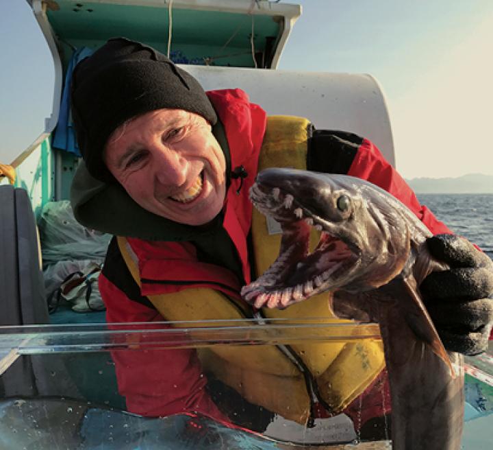 Dave Ebert with Eel