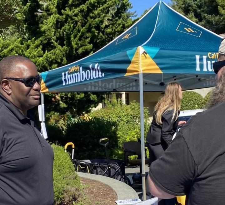 Enterprise booth during a job fair