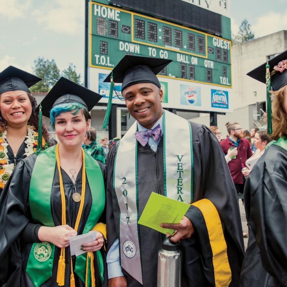 Students at Commencement