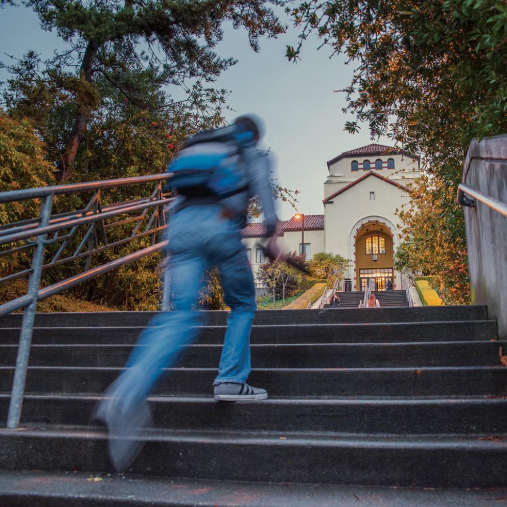 Campus stairwell