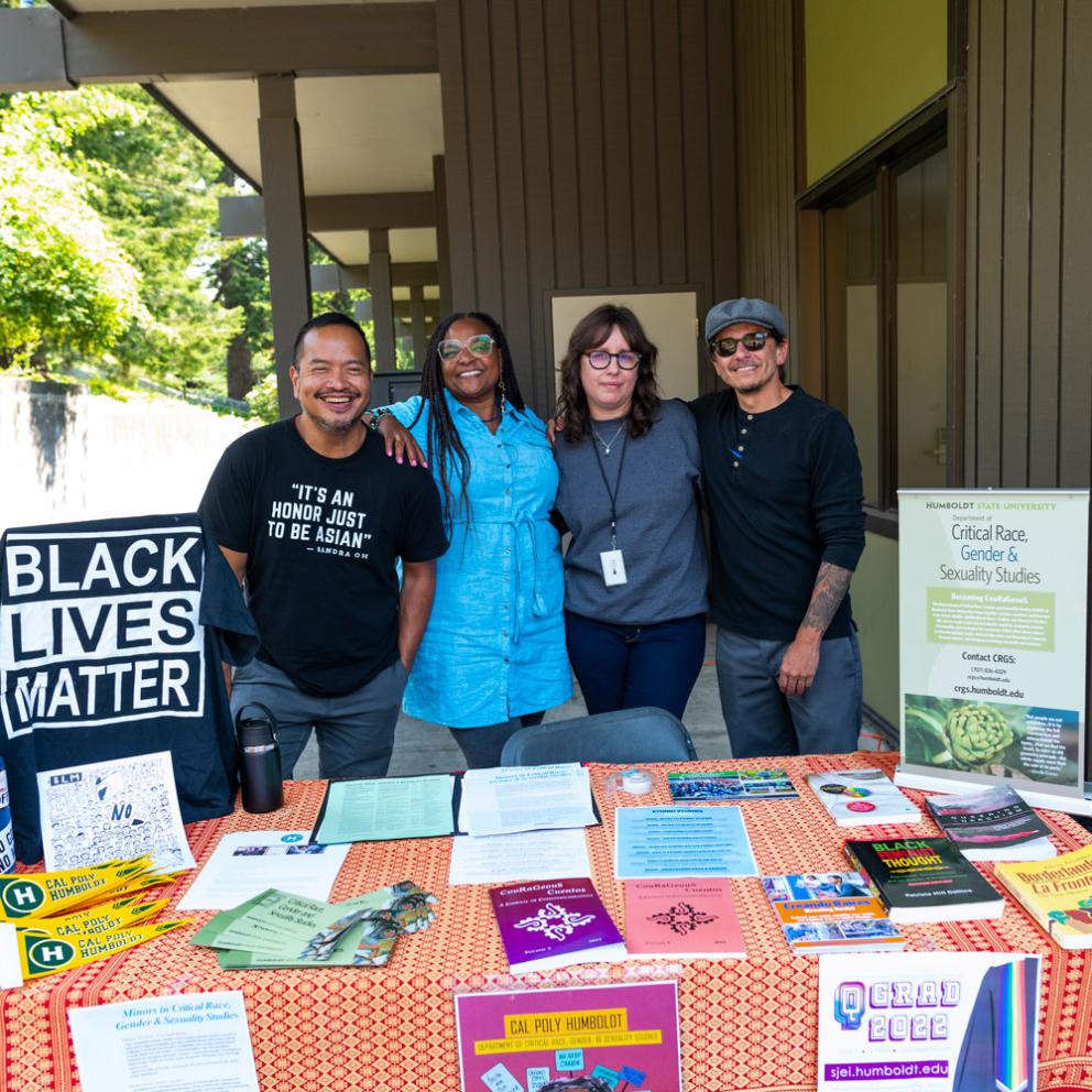 group of people tabling